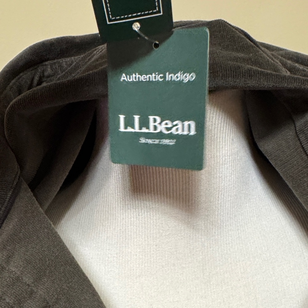 L.L. Bean Heritage Dark Brown /Coal Dust Corduroy Shirt/Dress/Jacket Size 2X NWT - Picture 6 of 6